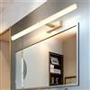 SSNCcNC LED Lampada da Specchio 40 CM 9W Lampada Specchio Bagno Lampada da specchio Bianco caldo 3000K 180 ° regolabile Impermeabile per Bagno armadietto a specchio lampada a muro,D'oro