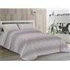 Dorian Home - Trapuntino Leggero 100% Puro Cotone Morbido Certificato Traspirante, Copriletto Estivo e Autunnale Trapuntato Ideale 4 Stagioni (Drops Beige, Matrimoniale)