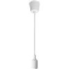 JUCHRZEY Portalampada moderno in silicone E27 Base for lampadario for camera da letto AC 90-260V Base for lampada a sospensione for sala da pranzo for cucina Sala da pranzo (Bianco)