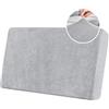 BXFUL Copriseduta Divano Elasticizzato in Ciniglia Fodera per Cuscino ad Alta Elasticità Cuscino per Divano Fodera per mobili Coprisedile per Divano Fodere per Cuscino (2 Posti,Grigio Chiaro)