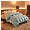 HonunGron Trapunta Invernale, Piumone Invernale Matrimoniale in Piuma d'Oca 780 gr/mq, Piumone Matrimoniale 4 Stagioni, Piumino Caldo per la Casa e l'hotel (Grigio Blu,220x240cm(5kg))