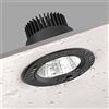 AVTREE Faretto da incasso impermeabile nero IP65 Faretto da incasso for WC/doccia Soffitto da doccia Plafoniera da incasso cromata lucida Faretto Plafoniera da incasso a LED (Color : 7w_3000k)