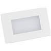 Lampo Lighting Technology Lampo Luce Faro Led Segnapasso da incasso 3W per scatole standard503 230V - 200 Lumen in metallo e policarbonato inox/bianco (SPLED503BN - Luce Naturale 4000K)