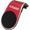 PUTOAHAO Supporto Cellulare Auto Magnetico Rosso, Con Magneti Forti N52, Calamita Porta Telefono per iPhone 14 13 Pro Max, Huawei, Samsung, Xiaomi, Smartphone