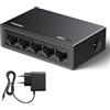 UGREEN Switch di Rete Ethernet 5 Porte Splitter Gigabit Lan Velocità 10/100/1000 Mbps, Regolazione Duplex, Plug and Play, Hub RJ45 per TV/Laptop/Router/Monitor
