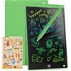 Genialba Tavoletta Grafica LCD Scrittura Colorato 8,5 Pollici, Lavagna da Disegno Cancellabile Portatile, Regalo Bambini, Tavoletta Grafica per Giochi Bambini 2 3 4 5 6 7 Anni Ragazze (Verde)