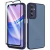 SMYTU Cover per Samsung Galaxy A15 4G / 5G 6,5 Pollici,Custodia Trasparente Retro Resistente ai Graffi Silicone Antiurto Protettiva Case per Samsung Galaxy A15 4G / 5G - Blu