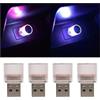 CGEAMDY 4 Pezzi Lampada Decorativa per Auto Casa Decorazioni per Feste, Illuminazione Ambiente Auto USB, Luci LED Automobile Maggior Parte Dei Dispositivi Con Porte USB Universale(Colorato)