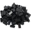 LEGO Classic. 100 2 x 4 con separatore per Pietre, Colore: Nero