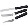 KitchenCraft Sweetly Does It Set di 3 Spatole per Dolci con Lama Piatta e Angolata in Acciaio Inox