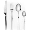 Salter BW10866 - Set di 16 posate Kendal per 4 persone, servizio da cucina classico con forchette, coltelli, cucchiai e cucchiaini, articoli da tavola lavabili in lavastoviglie, acciaio inox 18/10.