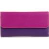 Mywalit Portafoglio A Tre Ante Con Zip Sangria Multi