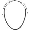 Vestopazzo Collana Regolabile Serpente Ematite (Filo Nero)