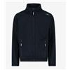 Cmp Kid Jacket Pile Lana Zip Blu Mel Junior Bimbo