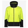 Cmp Man Jacket Fix Hood Giacca Primaloft Capp Verde Lime/Nera Uomo