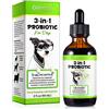 Oimmal Probiotico per Cani, Gocce di Probiotici 3 in 1 per Cani per Alleviare la Diarrea, Sostenere la Salute dell'intestino, Prurito della pelle e Dell Immunità, Supplemento Digestivo per Cani - 60ml