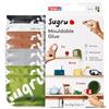 Tesa Colla modellabile Sugru di tesa, adesivo forte per tutti gli usi, confezione da 8 (8 x 3.5 g) in nero, bianco, verde, marrone e grigio