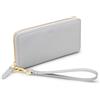 Audi collection Audi 3152400200 - Portafoglio da donna, in pelle, con protezione RFID, colore: grigio, grigio., ca. 19 x 10,5 x 2,5 cm, Classico
