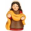 THUN, Venditrice di Stoffe Rossa in Ceramica di Alta Qualità, Collezione Presepe Classico, Statuine per Presepe di Natale da Collezione, 5,4 x 4,3 x 7,9 cm
