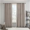 Madison Park Anaheim Cabin Plaid Tende Finestra Isolato Termico Fodera In Pile Decorazione Soggiorno Luce Bloccaggio Drappo per Camera da Letto e Appartamenti, 127 x 213 cm, Tasca Asta, Marrone