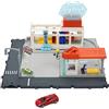 Matchbox - Autolavaggio Playset per macchinine, luci e suoni realistici, collegabile ad altri set, con 1 macchinina Matchbox, Giocattolo per Bambini 3+ Anni, HNJ54