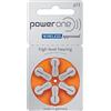 Power One PowerOne P 13 - Batteria per apparecchi acustici, PR48-310 mAh, 1,45 V, 60 pezzi