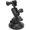ASHATA Supporto a Ventosa per Fotocamere Action, Supporto per Fotocamera con Montaggio su Cruscotto per Parabrezza con Rotazione a 360°
