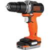 Black & Decker Trapano Avvitatore a Batteria 12v