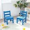 RELAX4LIFE 2 Sedie per Bambini, Mobili per Giocare, Disegnare e Leggere, sedia attività per Cameretta e Asilo Nido (Sedia, Blue)