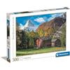 Clementoni - 35523 - Puzzle Collection - Charming Matterhorn - 500 Pezzi - Puzzle Adulti, Orizzontale, Divertimento Per Adulti, Made In Italy
