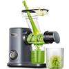 AMZCHEF Estrattore Compatto con Due Modalità di Alimentazione per Utilizzo Facile - 150W Estrattore frutta e verdura con Protezione al Surriscaldamento e Masticazione Inversa - Grigio