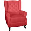 GARDENIA Beatrice Poltrona, Poliestere, Bordeaux, 77x85x101CM