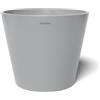 POTS&MORE Vaso Umo 30 (ø 30 cm, design elegante, colore grigio chiaro, altezza 21,3 cm, vaso in plastica, per piante da appartamento) VP033002