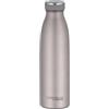 THERMOcafé by THERMOS TC BOTTLE rosa mat 0,50 l, thermos in acciaio inox gassato, 12 ore, caldo 24 ore, a prova di perdite, per scuola, in viaggio e in ufficio
