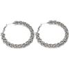 Vestopazzo Vlnet® | Vestopazzo orecchini cerchio fiori micro sfere | placcati in argento |Lavorazione artigianale. |ickel tested |Unisex