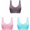 Generic Top Sportivo Donna Reggiseno Cotone Senza Ferretto Reggiseno a Tre Pezzi Reggiseno Yoga con Ferretto da Donna Seno Grande Reggiseno a Doppio Senza Top Sportivo Donna Reggiseno Cotone (Brown, XXXXL)