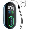 GasDoc DS-399 Rilevatore di Monossido di Carbonio, Rilevatore CO Portatile 3-in-1 Ricaricabile con Allarmi Acustici e Visivi per Viaggi & Campeggio, Rilevatore CO per Casa, Auto & Tenda - Blu Scuro