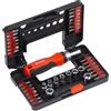 Meistercraft Set di punte - 38 pezzi - punte standard comuni - in pratica scatola di plastica/set di punte per lavori di visualizzazione/assortimento di punte/punte per cacciaviti / 3391650