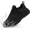 LARNMERN Scarpe Cucina Uomo Donna Scarpe Antiscivolo Scarpe da Cuoco Donna Uomo Impermeabili Lavoro Cameriere Ginnastica Sanitaria,Nero/36 EU
