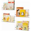 Lifewit Libreria per la Camera da Letto dei Bambini, Set di 4 Supporto Galleggianti da 39 cm, Portariviste/Foto in Plastica Trasparente per Decorare le Camere da Letto e i Soggiorni dei Bambini