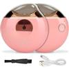 Agatige Taglia per Unghie Elettriche, Taglio Di Unghie Ricaricabili Anti Splash Automatico Lima Unghie Elettrico per Bambini Anziani (Rosa)