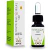 NATURAL HEAL Olio CBD 20% Puro Biologico per Viso Corpo e Capelli, Olio di Semi di Canapa Curativo Formula 100% Naturale Made In Italy, Rilassante. in Gocce + 2 Creme Omaggio