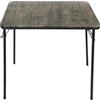 AVANTI TRENDSTORE AVANTI TRENDSTOPRE - Resana - Tavolo pieghevole in plastica sintetica nera aspetto legno, gambe in metallo. Dimensioni ca. LAP 86x71x86cm