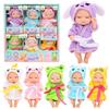 Miunana Mini Bambola Neonato Sleeping Dolls Bambini Ragazze Lavabili Realistici Bambolotti Bambole Piccole Giocattolo Bamboline in Miniatura per Bambini Ragazzi Ragazze (6 Bambole (Stile 5))