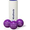 MindPanda 3X Palle antistress motivazionali positive La palla antistress perfetta per adulti e bambini per alleviare lo stress e l'ansia (Purple)