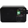 KENWOOD, Radio DAB CR-M30DAB, Radio Portatile con DAB+ e FM, Ampio Display a Colori da 6,1 cm, Batteria Ricaricabile Integrata 2000mAH, Uscita Cuffie Jack 3,5mm, Black