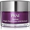 PRAI Beauty Crema notte senza età per gola e decolleté per donna crema per il collo al collagene idrolizzato per la cura della pelle con acido ialuronico e burro di karitè crema per il viso | 50ml