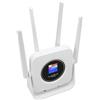Garsent Router Wireless 4G LTE con Slot per Scheda SIM, Copertura da 300 a 500 M, 32 Dispositivi, Europa, velocità di Download 150 Mbps, Trasmissione WiFi 300 Mbps (WHITE)