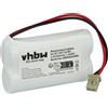 vhbw batteria compatibile con GP 60AAS2BMX telefono fisso cordless (600mAh, 2,4V, NiMH)