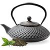 Tealøv TEIERA IN GHISA Smaltata 1,25 LITRO | Teiera Ghisa Con Infusore in Acciaio Inox | Design Originale | per Preparare Ottimo Te | Bollitore in Stile Giapponese | Collezione: Kambin, Ora